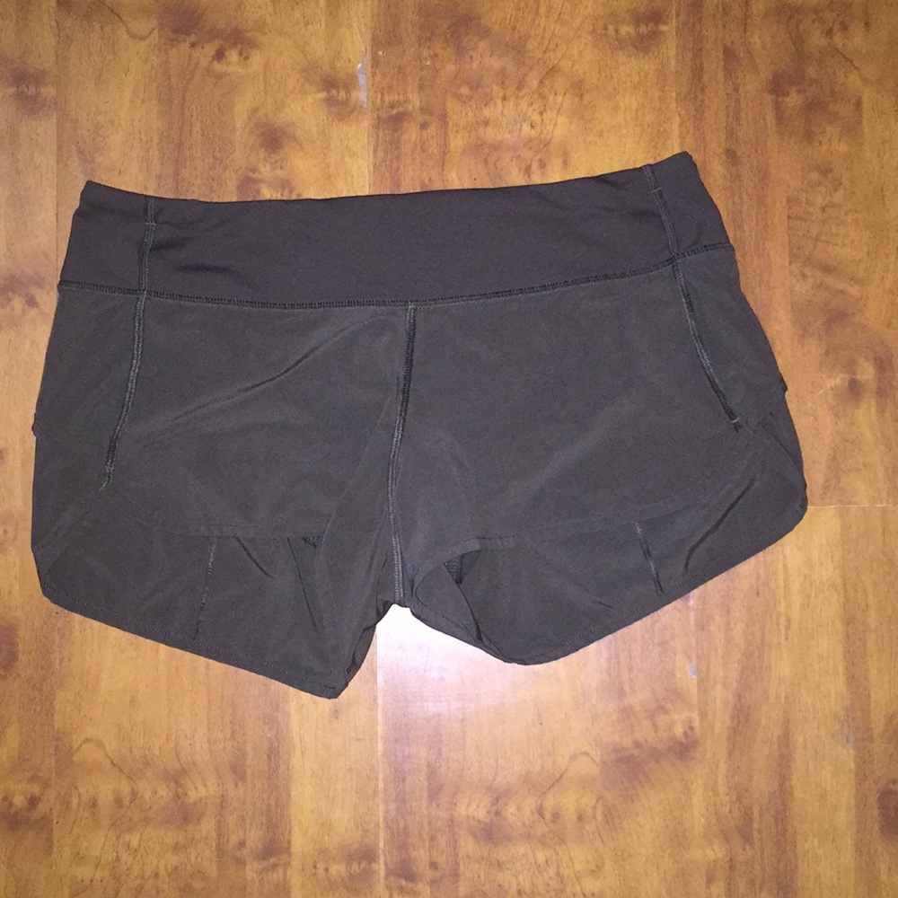 lululemon olive green shorts